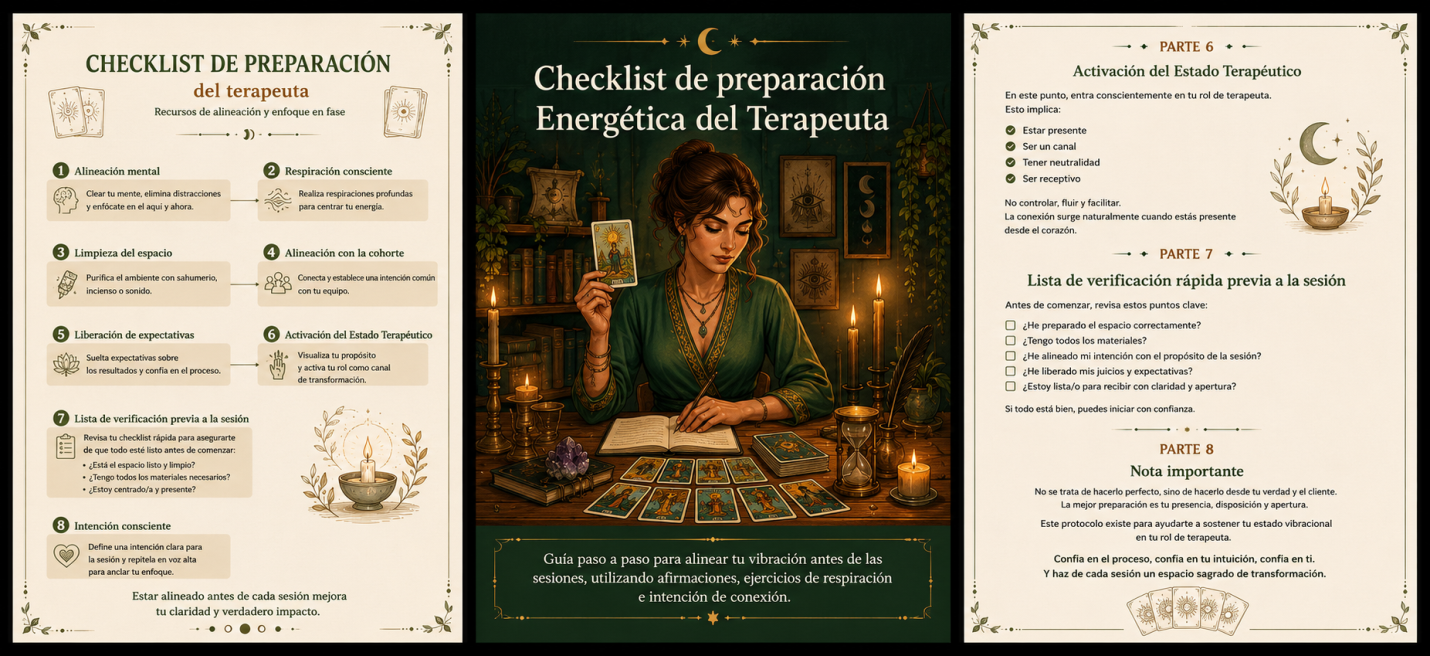 Checklist de Preparación del Terapeuta