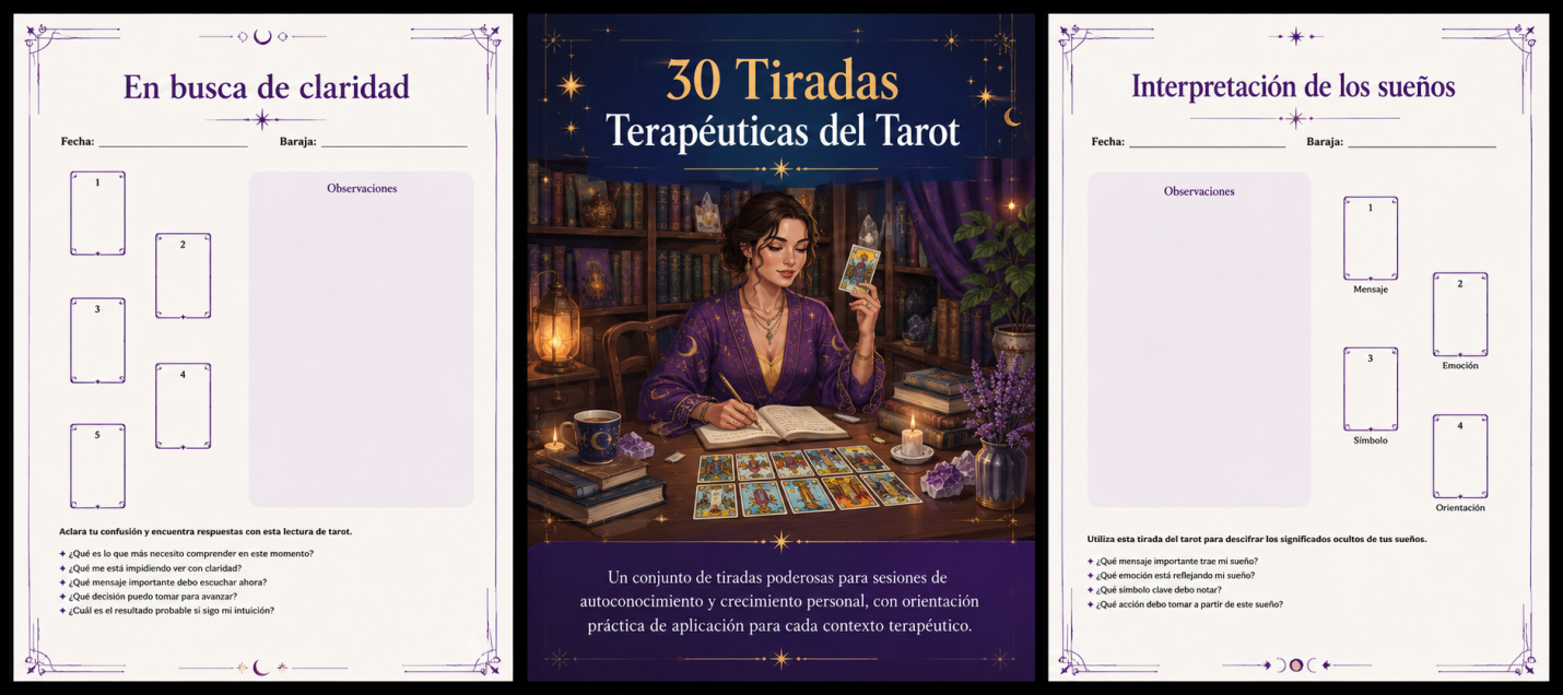30 Tiradas Terapéuticas de Tarot